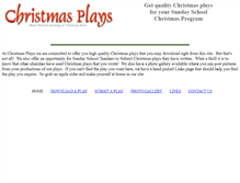 Tablet Screenshot of christmasplays.com